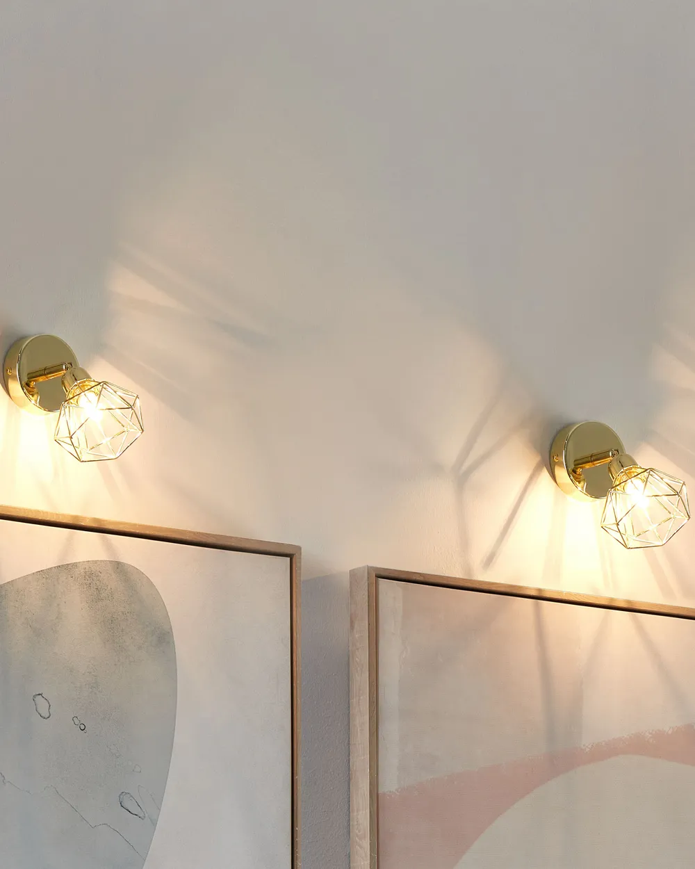Zestaw 2 lamp spot ERMA Regulowana Metal Złoty