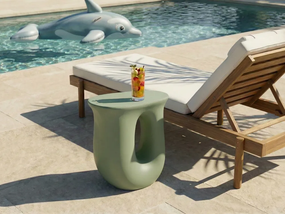 Sidobord IDRO 42 cm 28 cm Ljusgrön