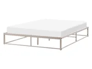 Bed without Headboard Metal VIRY 140 x 200 cm (EU Double) Light Beige_1073026