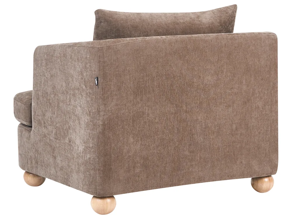 Set da salotto 6 posti RATTVIK Ciniglia Marrone_1066495