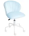 Desk Chair CHEERFUL Velvet Light Blue