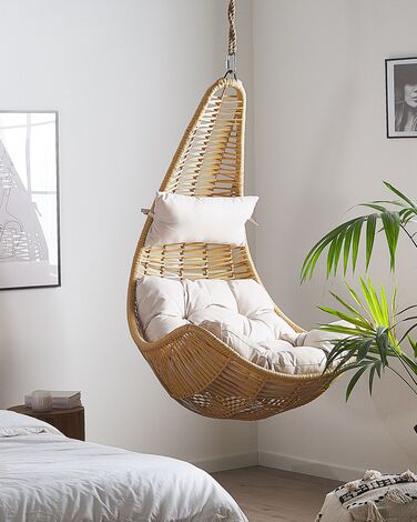 PE Rattan Hanging Chair Natural ATRI II