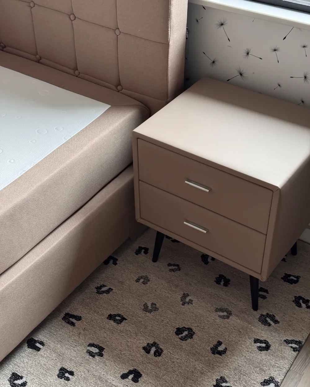 Table De Chevet Roulante Avec 2 Plateaux - Desserte Mobile Pratique Pour Chambre Ou Salon - 12
