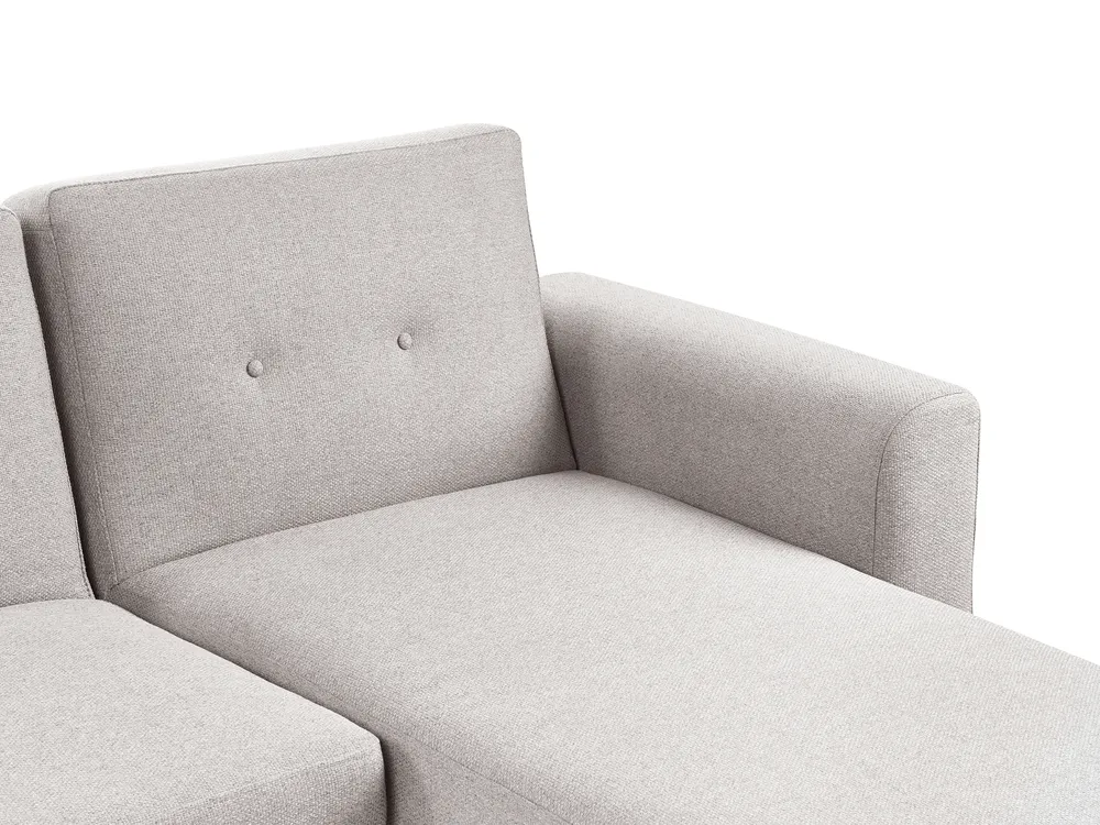 Corner Sofa Bed 3 Seater KAARINA Fabric Grey Left Hand_981831