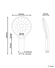 Shower Head and Hose Kit IQUIRA 4-function Gold_988927