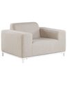 Tuinfauteuil set van 2 stof beige/wit ROVIGO_784925