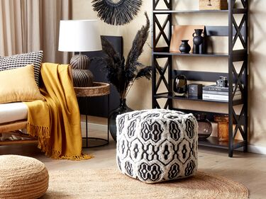 Pouffe Black and White ORAI