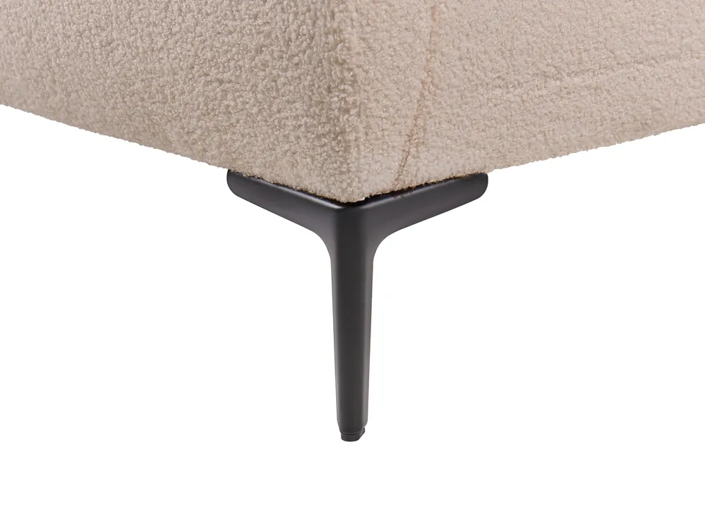 Bed Boucle LESSAY 120 x 200 cm (EU Small Double) Taupe_1125036