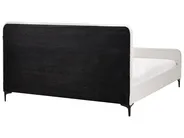 Łóżko Boucle LUNAN 160 x 200 cm Złamana biel_960766