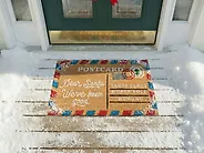 Fussmatte KATALLA Naturfarben 45 x 75 cm Weihnachtsmotiv Kokosfasern_1173650