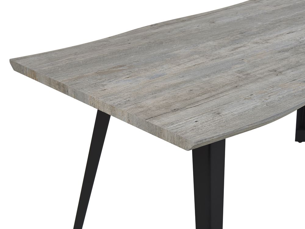 Dining Table 160 x 90 cm Grey Wood WITNEY Beliani