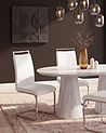 Lot de 2 chaises de salle à manger GREEDIN Cuir PU Blanc
