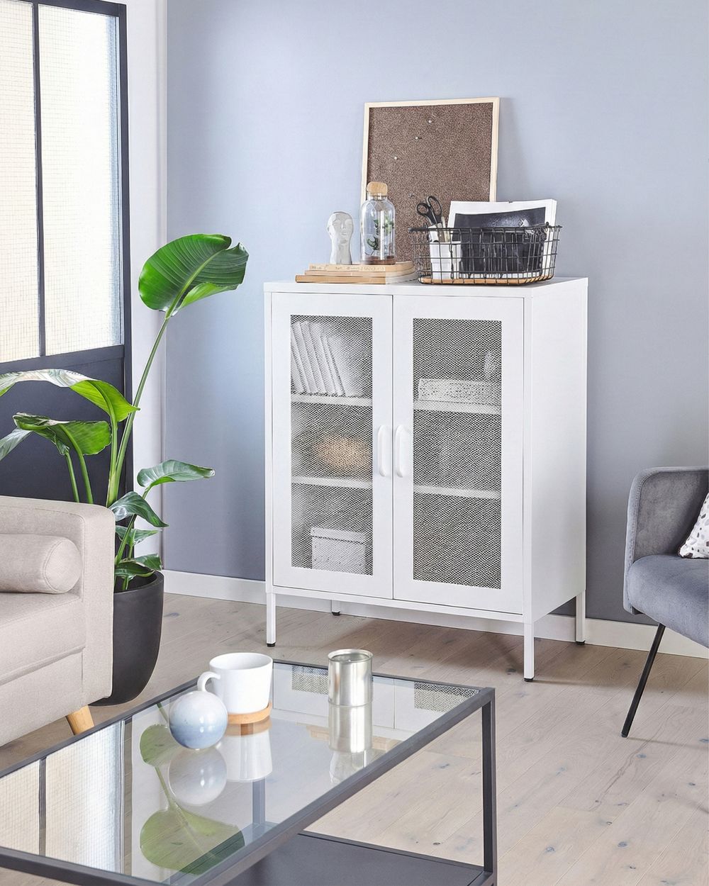 Henn&Hart Stella Console Table, Other, Black/White, 36 Wide