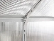 Garden Greenhouse APULIA 191 cm 190 cm Silver_1005246