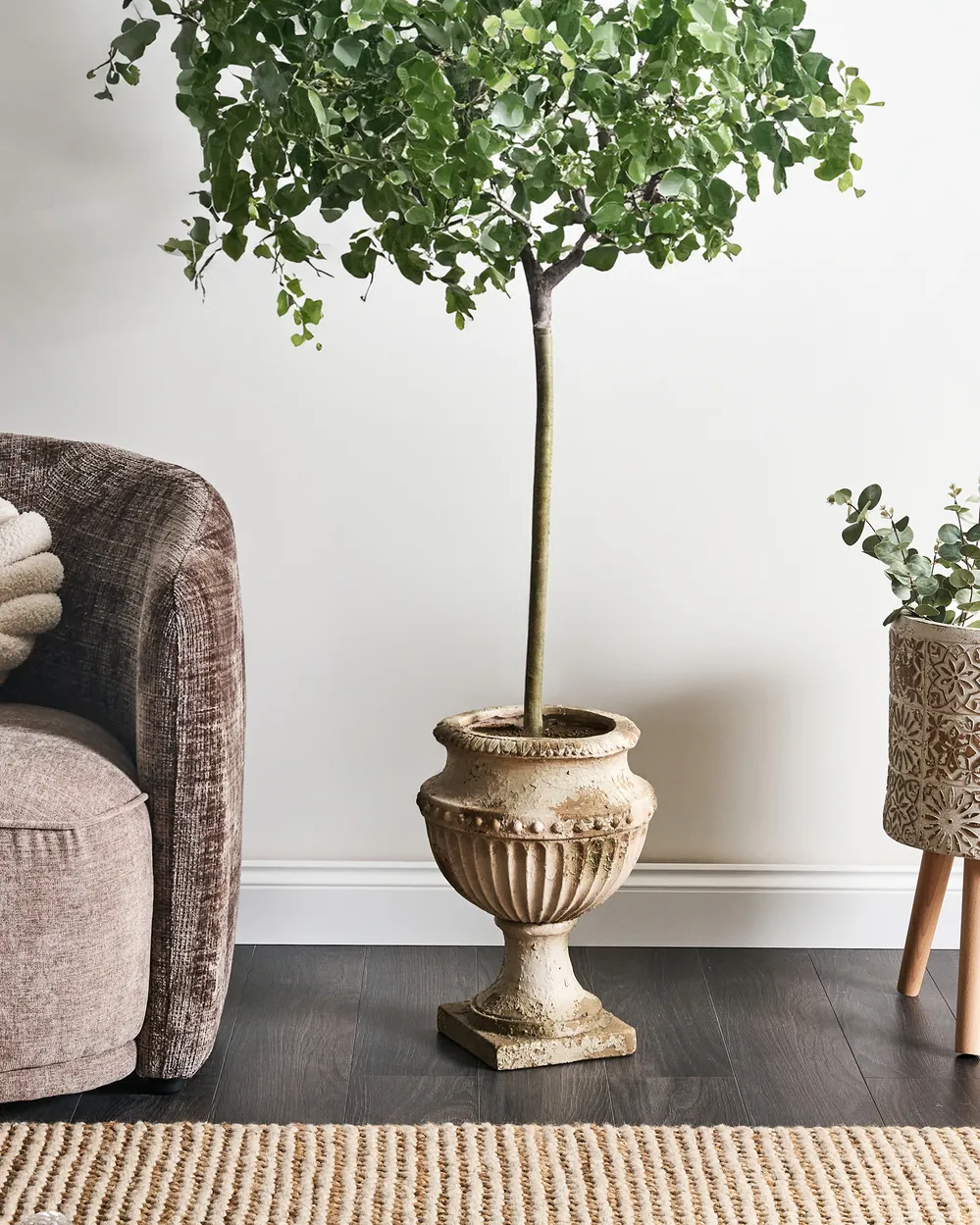 Plant Pot DESKATI 33 cm Beige