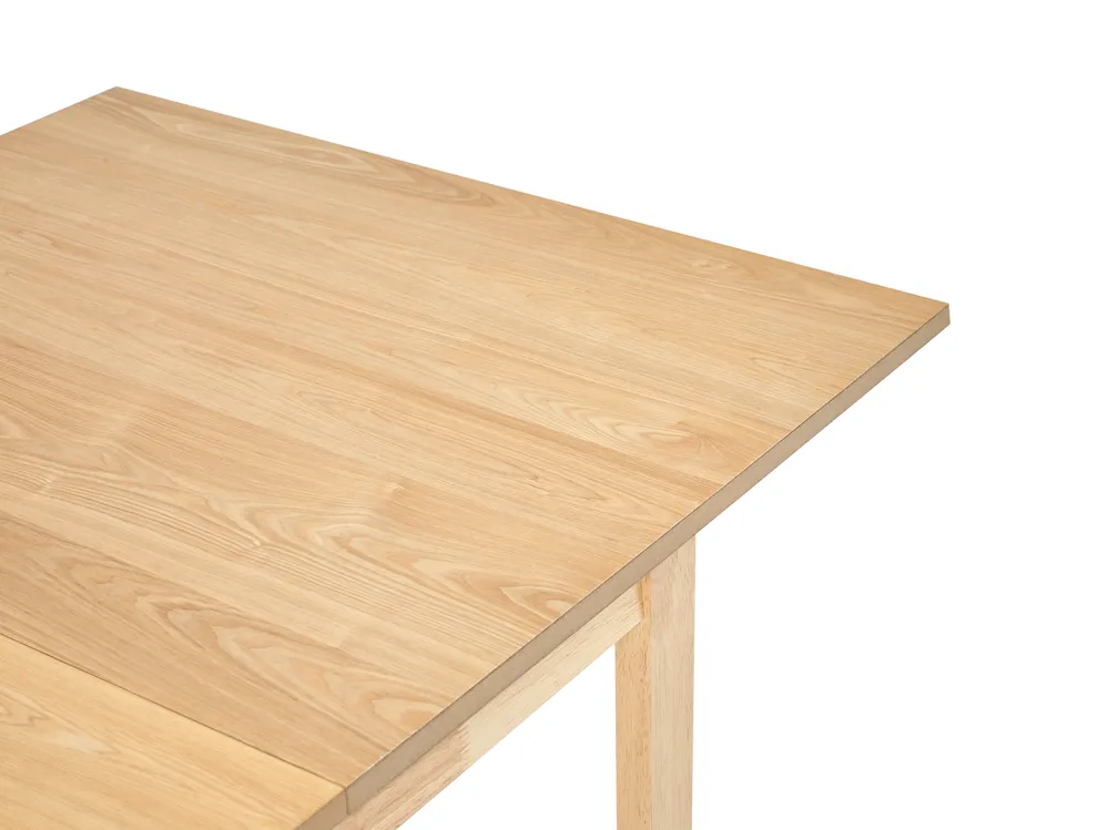 Extending Dining Table CAMDEN Light Ash Wood 160/200 cm 95 cm_992728