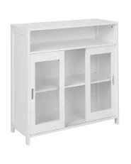Szafka ze szklanymi drzwiami CRABTREE 86 cm Biały_996547
