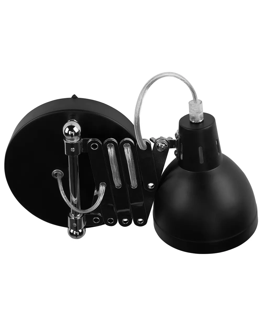 Set di 2 lampade da parete HARRINGTON Regolabile Metallo Nero_837908