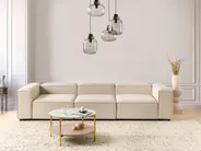 Divano modulare 3 posti ARDAL Tessuto Beige_947863