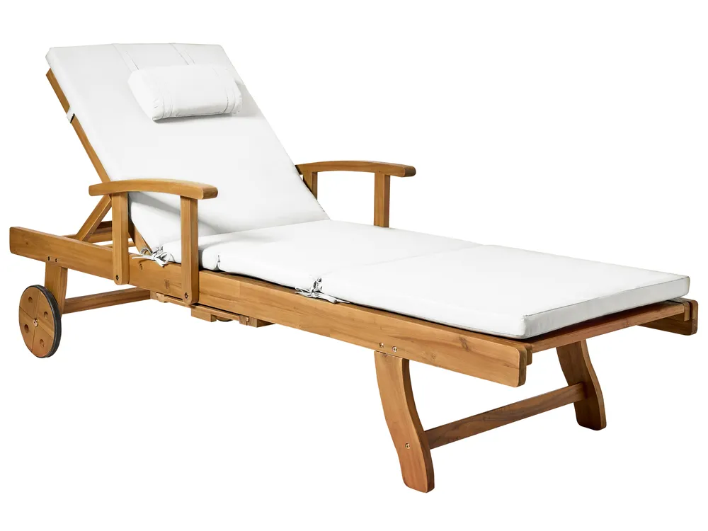 Sun Lounger Pad Cushion TOSCANA/JAVA/AMANTEA PREMIUM 189 x 58 cm Off-White_1064970