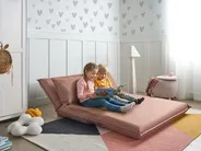 Sofa Bed 2 Seater ROROS Faux Linen Brown_1038950