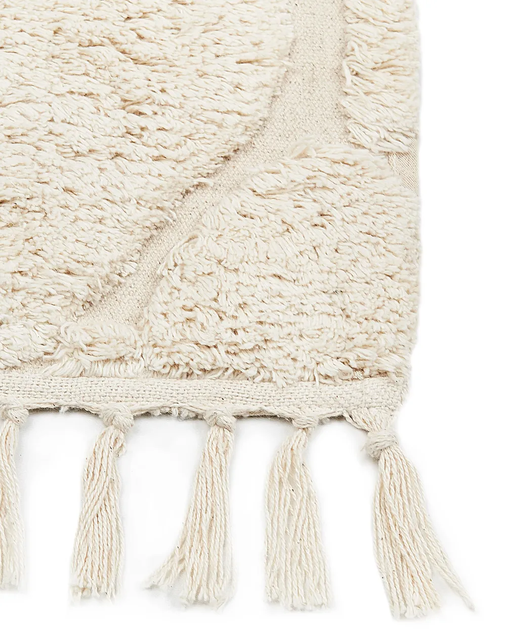 Tappeto SILCHAR Beige 140 x 200 cm Cotone_839242
