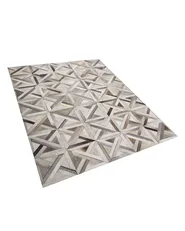 Tappeto TAYTAN Beige 140 x 200 cm Pelle naturale_787198