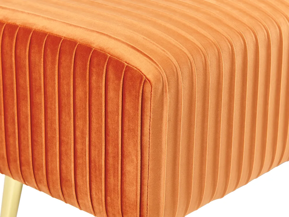 Upholstered Bench PATERSON Velvet Orange_860410
