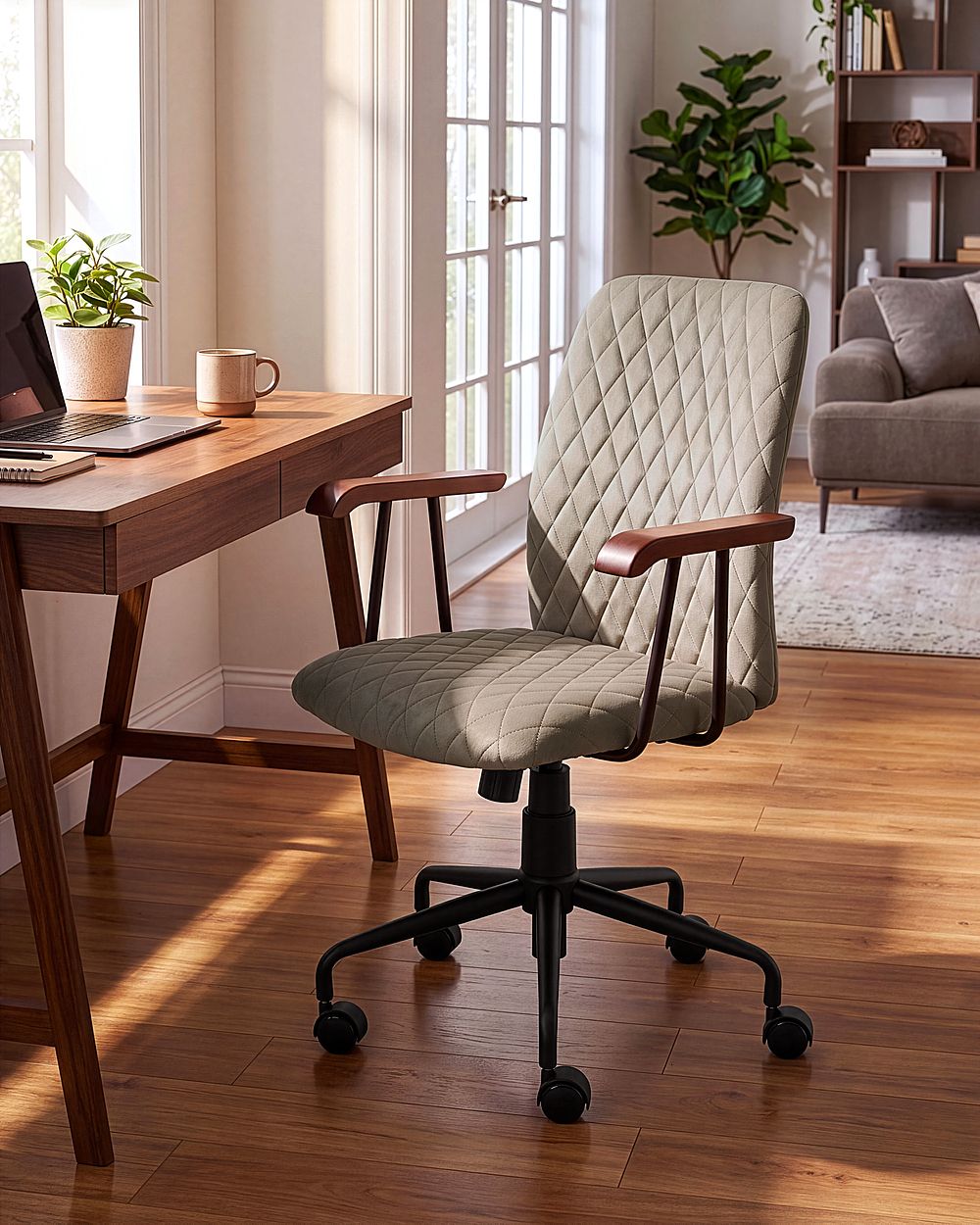 Office Chair VELATE Velvet Taupe