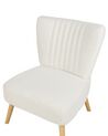 Fauteuil en tissu bouclé blanc VAASA_913900