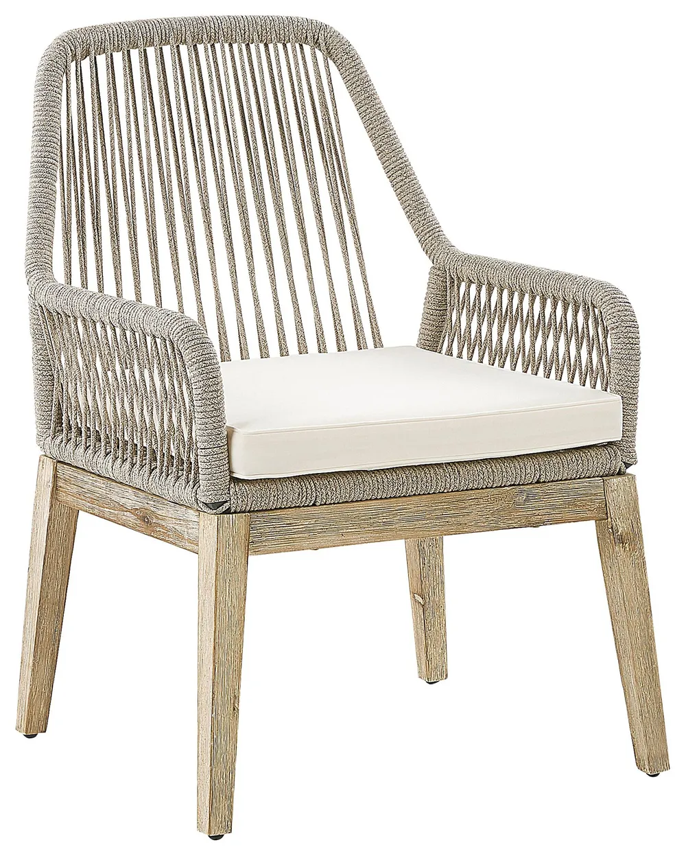 Set di 2 sedie da giardino con cuscini OLBIA Bianco sporco_771402