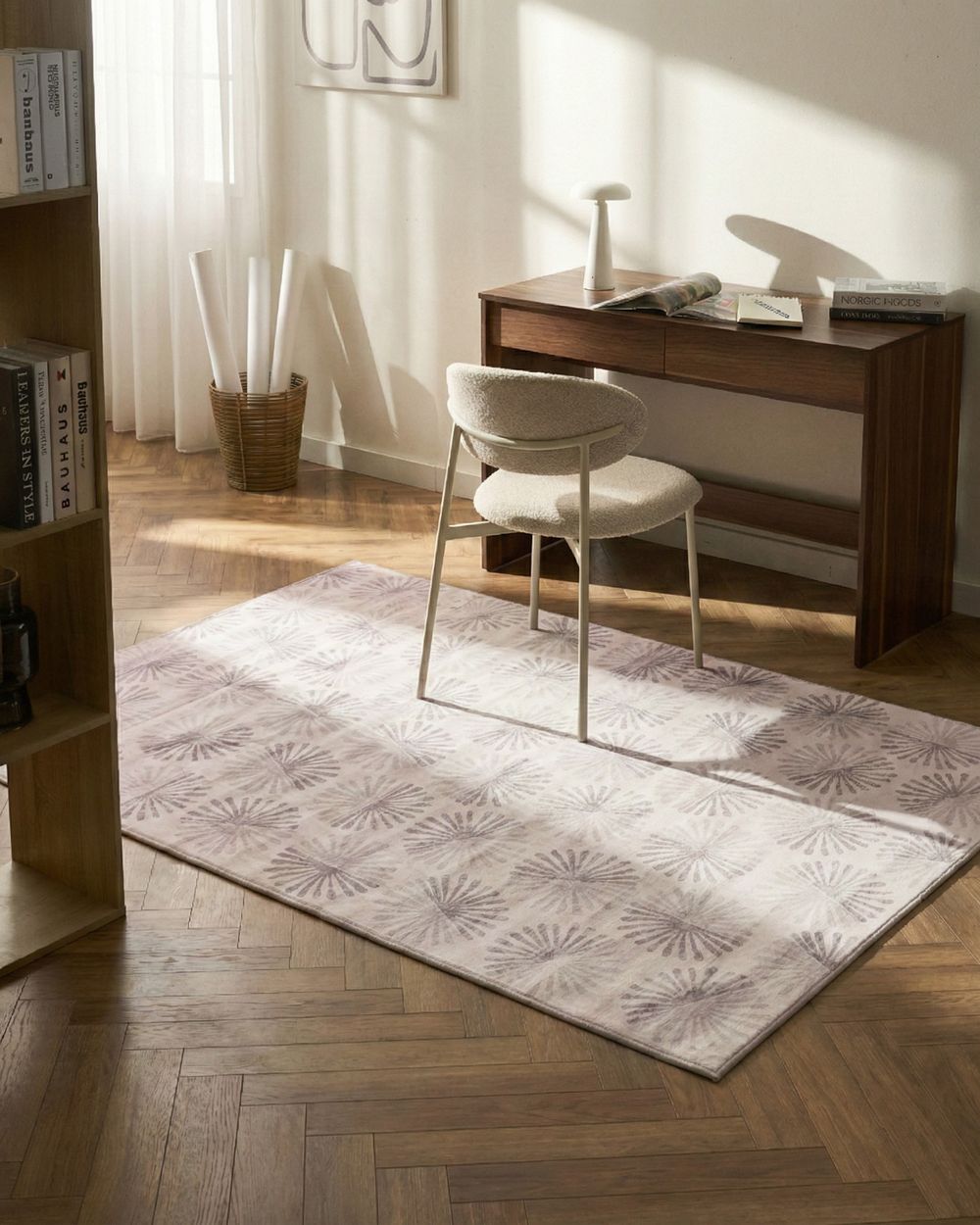 Teppich CATAK Cremeweiß 140 x 200 cm
