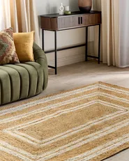 Tappeto ELMALI Beige 160 x 230 cm Iuta_887083
