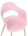Conjunto de 2 cadeiras de jantar rosa UTICA_861920