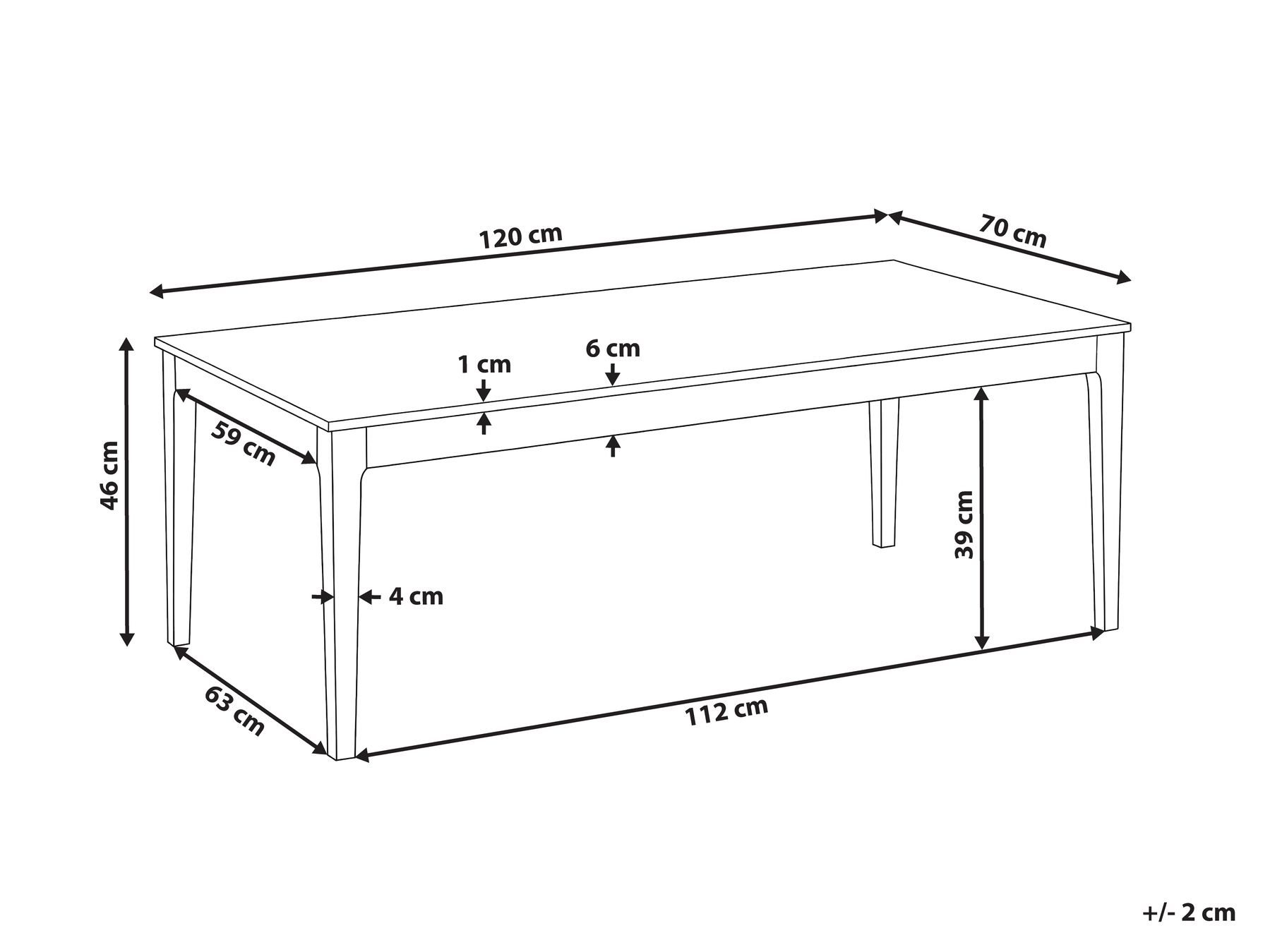 Coffee Table BONNEY White Marble_1156328