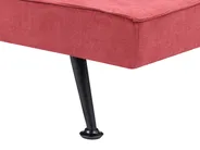 Sofa Bed 3 Seater HASLE Fabric Red_952033