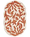 Bath Mat DERIK Orange 60 x 90 cm Cotton