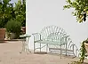 Banc de jardin CAVINIA 125 cm Métal Vert