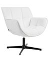 Swivel Armchair AUMA Fabric White