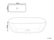 Countertop Basin OMOA 480 x 340 mm Ceramic White_922827