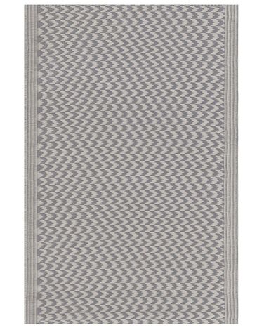 Tapis extérieur au motif zigzag gris 60 x 90 cm MANGO
