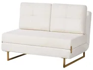 Sofa Bed 2 Seater JERSLEV Boucle Off-White_1012070