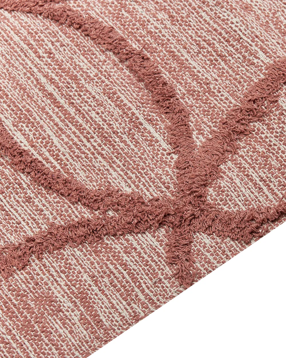 Tappeto KIRSEHIR Rosso 80 x 150 cm Cotone_839695