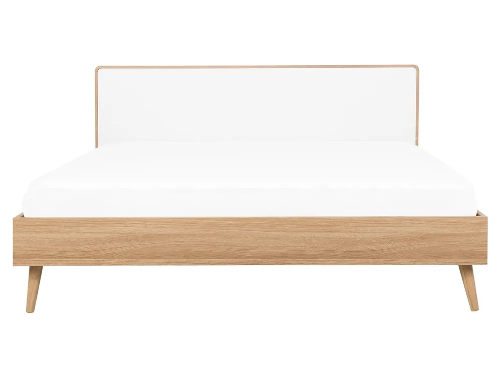 Bett mit Lattenrost SERRIS 160 x 200 cm Hellbraun_748350