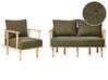 3-Sitzer Sofa Bouclé Stoff Dunkelgrün ASKER_932664