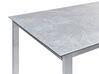 Tavolo da giardino vetro temperato e acciaio inox grigio e argento 180 x 90 cm COSOLETO_881930