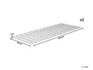 Estrado com ripas BLANZAC 180 x 200 cm_1004431