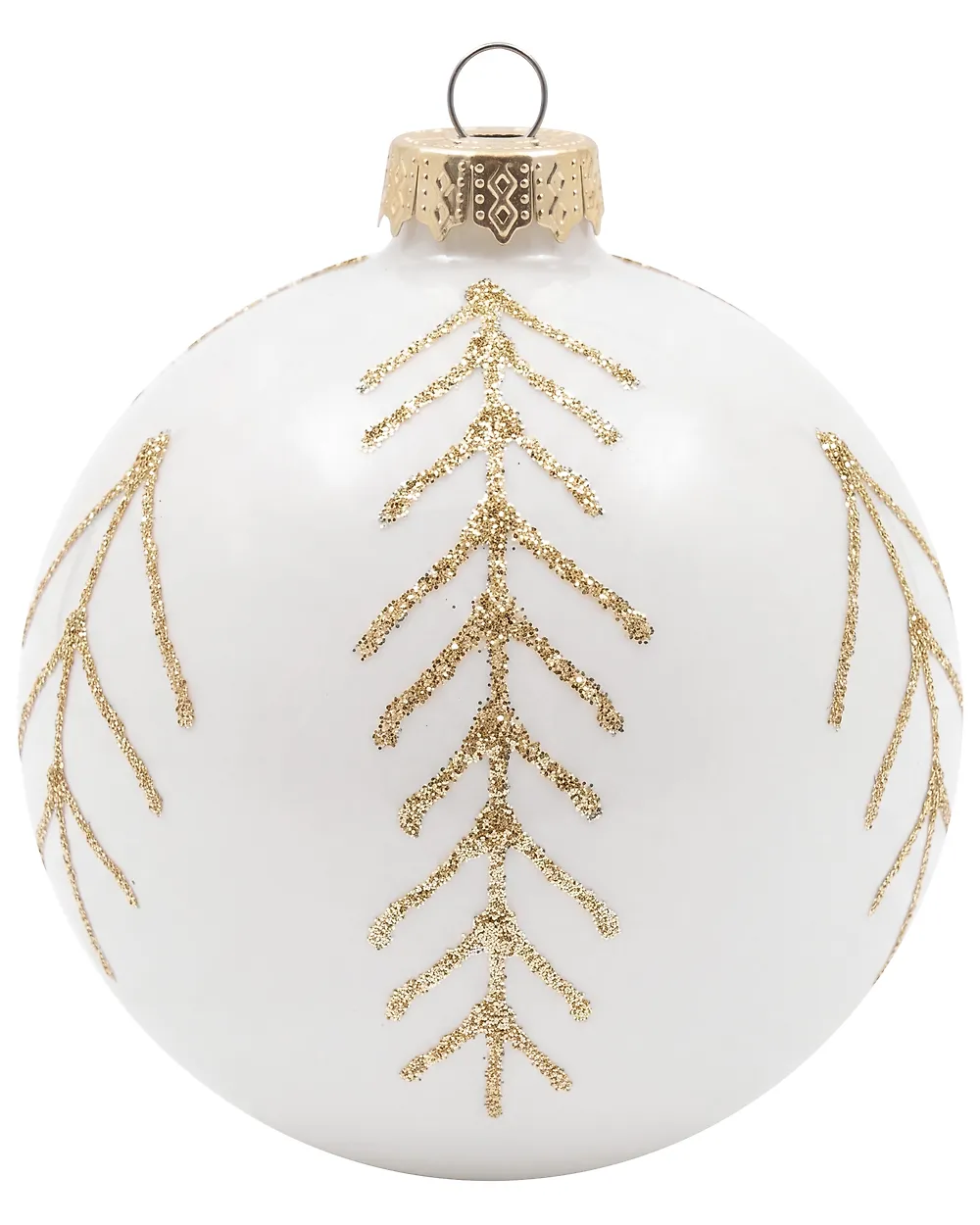 Conjunto de 21 bolas de Navidad FROSTGLOW Vidrio Blanco_1192252