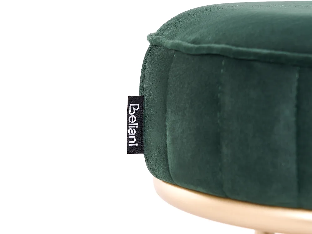 2 Tier Shoe Bench VERGENNES Velvet Emerald Green with Shelf_1186254
