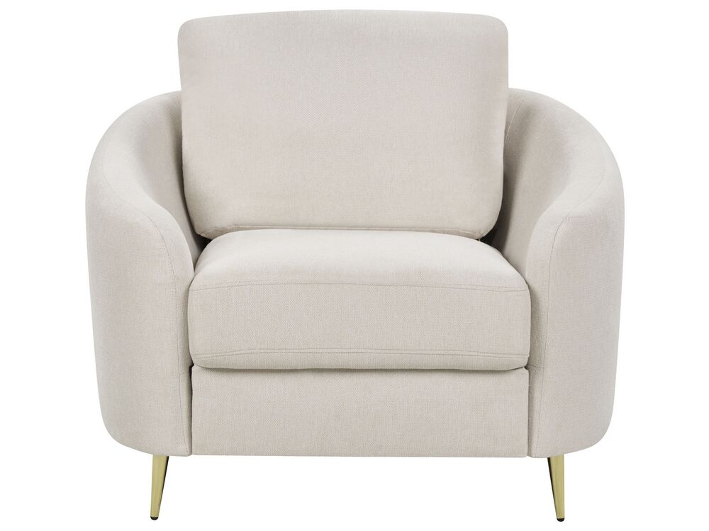 Fabric Living Room Set Light Beige TROSA Beliani